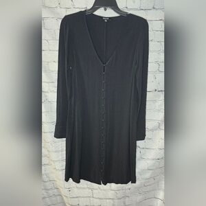 Madewell Heather Long-Sleeve Button-Front Mini‎ Dress Size Medium